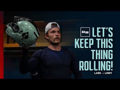 Ryan Lindgren gets the F1 helemt!
