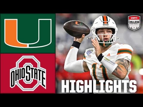 Cotton Bowl: Miami Hurricanes vs. Ohio State Buckeyes | Full Game Highlights | ESPN College Football