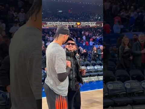 it's a good morning to be a knicks fan. #knicks #nba #joshhart #timotheechalamet