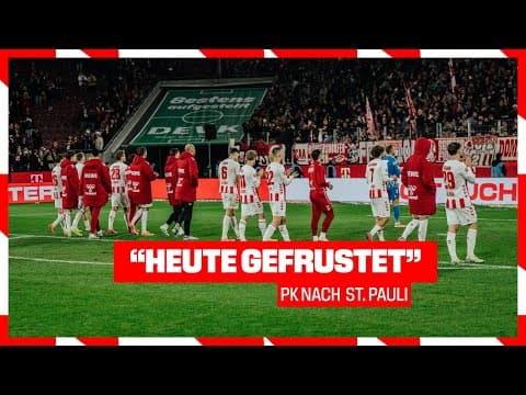 "Fußball ist kein Wunschkonzert“ - Pressekonferenz nach St. Pauli | 1. FC Köln - FC St. Pauli 1:1