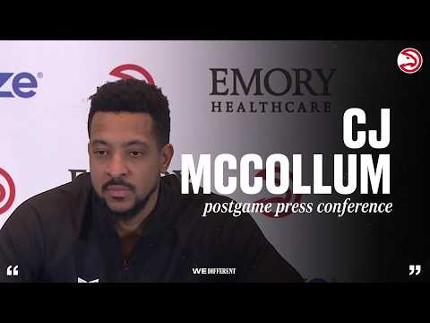 Hawks vs. Heat Postgame Press Conference: CJ McCollum