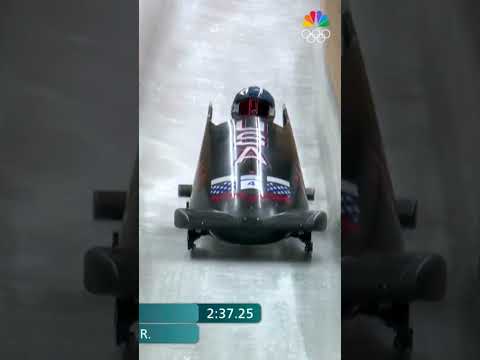 Kaillie Humphries ran the track at incredible pace to finish in 59.08s and win the bronze medal