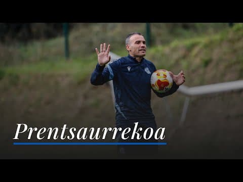 RUEDA DE PRENSA | Sergio Francisco | SD Negreira - Real Sociedad