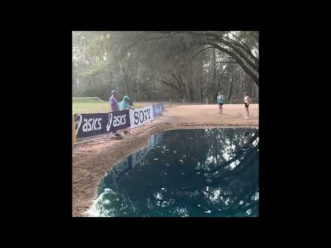 A closeup look at the water pit / swamp at the 2026 World Cross Country Championships
