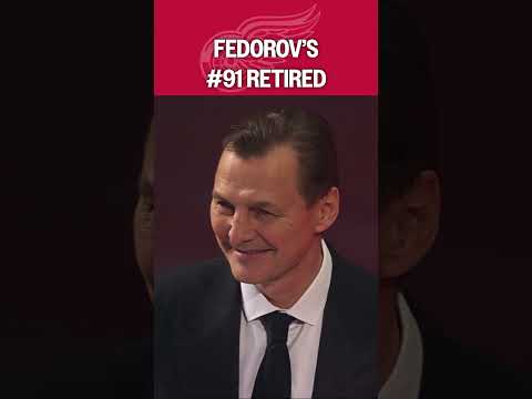 Wings retire #91 for Fedorov