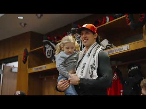 Dillon family pays a surprise visit before his 1000th game
