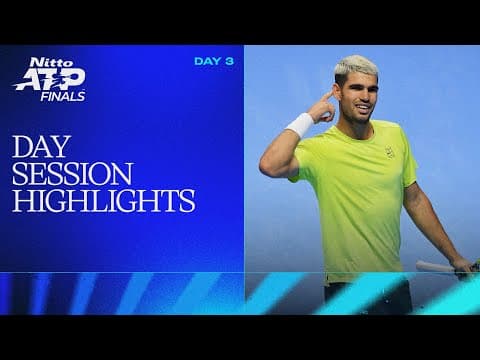 Alcaraz vs Fritz & Granollers/Zeballos vs Bolleli/Vavassori | 2025 Nitto ATP Finals Day 3 Pt. 1