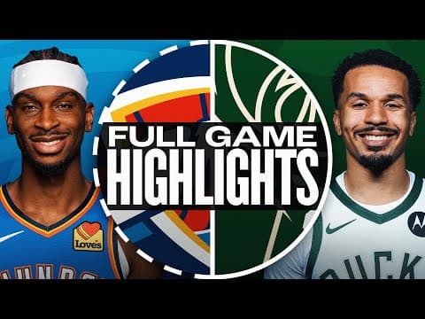 THUNDER at BUCKS | FULL GAME HIGHLIGHTS | October 14, 2025