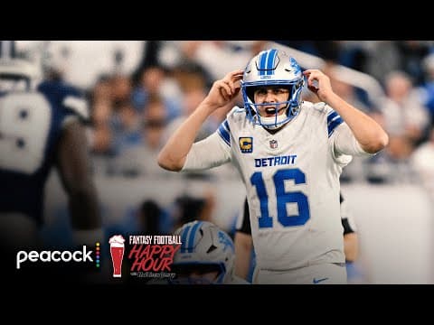 Is Darnold or Goff better QB option for fantasy playoffs? | Fantasy Football Happy Hour | NFL on NBC