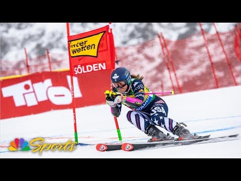 Paula Moltzan STEAMS to 2nd in Sölden season-opening giant slalom; Mikaela Shiffrin 4th | NBC Sports