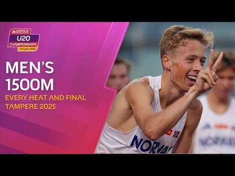 Nimble Norwegians Triumph! 🇳🇴 EVERY Heat & Final of the Men's 1500m | Tampere 2025