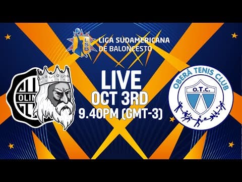 LIVE - Olimpia Kings v Oberá | Liga Sudamericana de Baloncesto FIBA 2025  | Group Phase