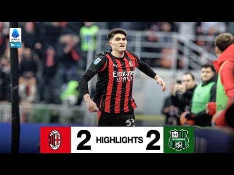 Una doppietta storica di Bartesaghi non basta | AC Milan 2-2 Sassuolo | Serie A Highlights