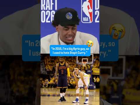 Yaxel Lendeborg on playing alongside Steph Curry after being drafted to the #Warriors 😂
