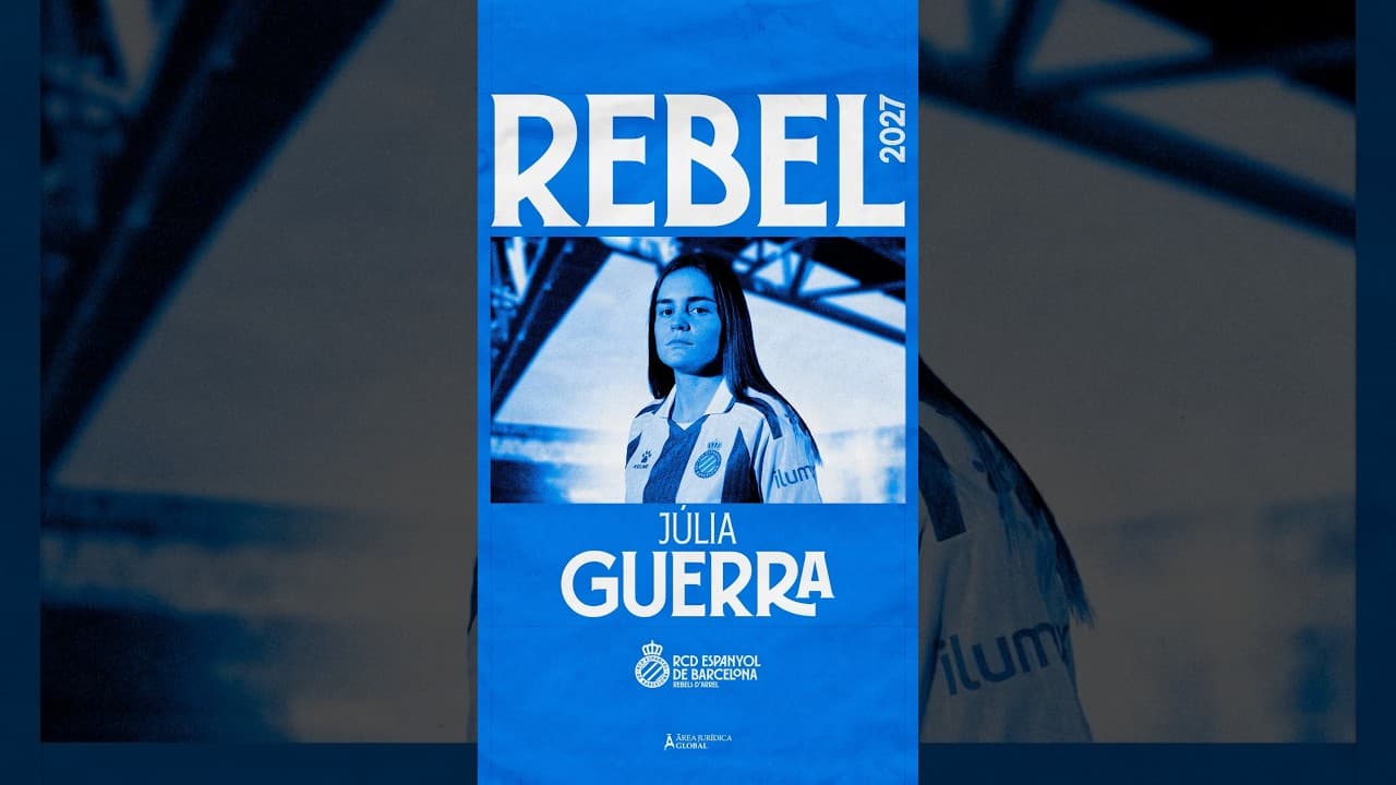 Júlia Guerra, Rebel fins al 2027 🐦 #RCDE #JúliaGuerra #La21 #RCDEFemení #LigaF