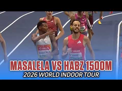 Masalela vs Habz Thriller in the Men’s 1500m!  | World Indoor Tour Copernicus Cup