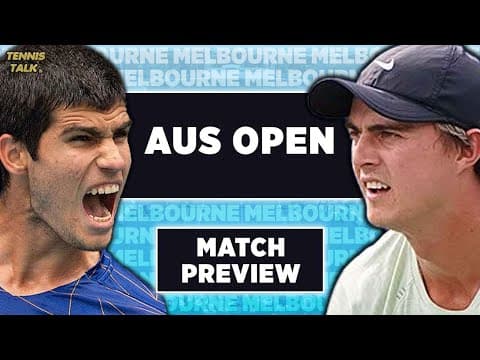 Alcaraz vs Walton | Australian Open 2026 | Tennis Talk Preview