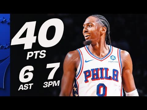 Tyrese Maxey COULD NOT BE DENIED vs Celtics | October 22, 2025