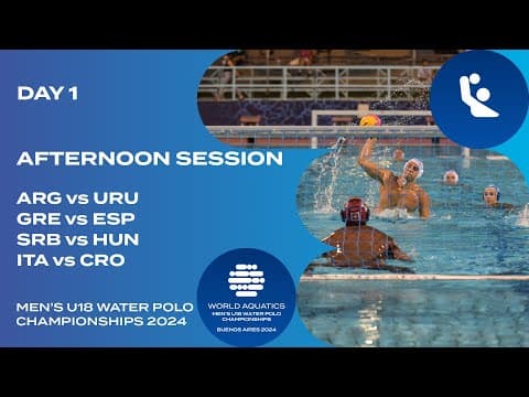 Afternoon Session | Day 1 | World Aquatics Men's U18 Water Polo Championships 2024