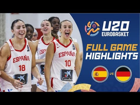 Spain 🇪🇸 vs Germany 🇩🇪 | Highlights | FIBA U20 Women's EuroBasket 2025