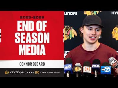 Connor Bedard END OF SEASON media| Chicago Blackhawks