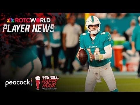 Bengals ‘good matchup’ for Dolphins rookie QB Quinn Ewers | Fantasy Football Happy Hour | NFL on NBC