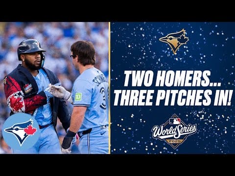 PLAY BALL: Davis Schneider and Vladimir Guerrero Jr. go BACK-TO-BACK to start Game 5!