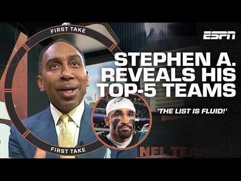 RAMS OVER EAGLES⁉️ Canty & Saturday LAMBAST Stephen's A-List of top-5 NFL teams 🗣️ | First Take