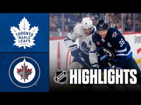 Maple Leafs vs. Jets | NHL Highlights | January 17, 2026
