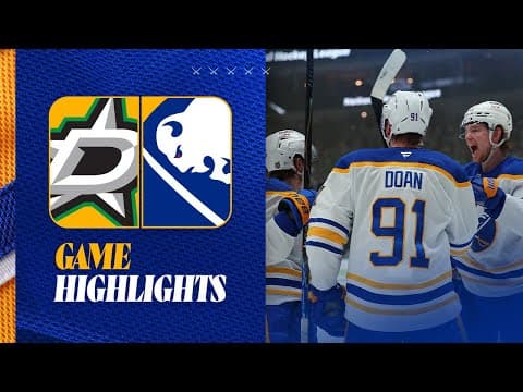 10 WINS IN A ROW! | Buffalo Sabres Defeat Dallas Stars 4-1 | December 31, 2025