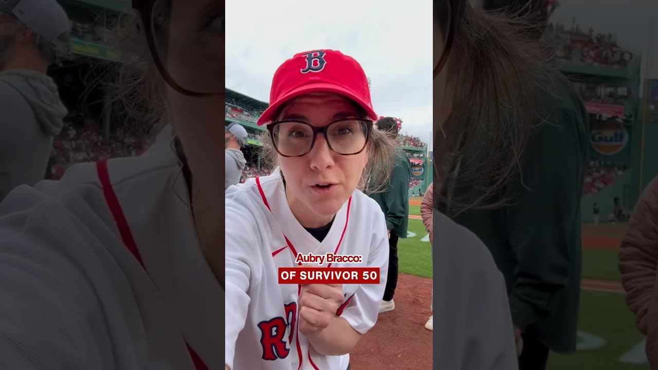 The Tribe voted Aubry for 1st pitch!