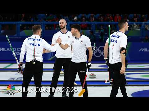 Four-point first lifts Italy to curling upset vs. Great Britain | Winter Olympics 2026 | NBC Sports