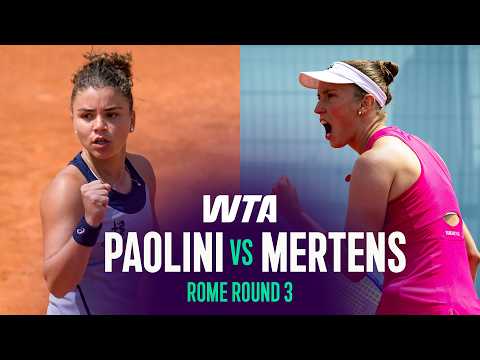 Jasmine Paolini vs. Elise Mertens | 2026 Rome Round 3 | WTA Match Highlights