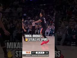 watch out, Mikal is stealinggggg 👀 #nba #nyknicks #mikalbridges