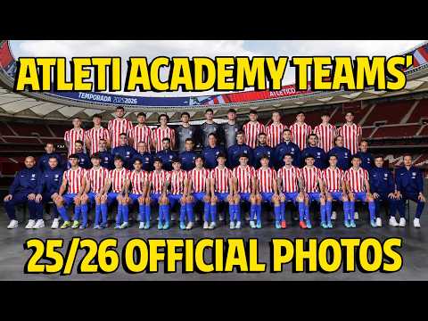 Atlético de Madrid Academy teams' 2025/26 official photos