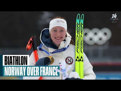 Kirkeeide overpowers France for gold in women’s 7.5km sprint