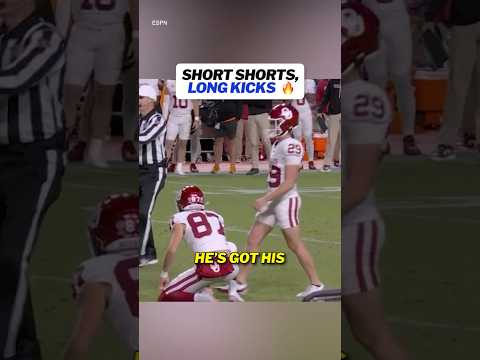 Tate Sandell is too cold 🥶 #collegefootball #sooners #vols #kickers