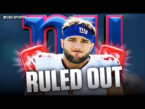 Giants star RB Cam Skattebo ruled OUT after suffering ankle injury vs Eagles