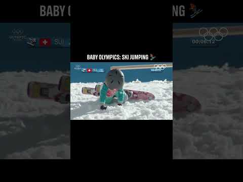 The cutest competition of all time. ❤️ #Olympics #MilanoCortina2026 #WinterOlympics #BabyOlympics