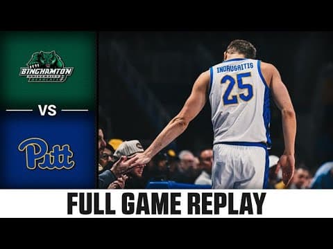 Binghamton vs Pitt Full Game Replay | 2025-26 ACC Men's Basketball