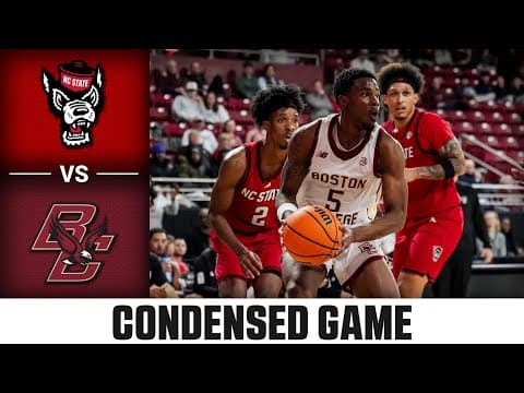 NC State vs. Boston College Condensed Game | 2025-26 ACC Men's Basketball