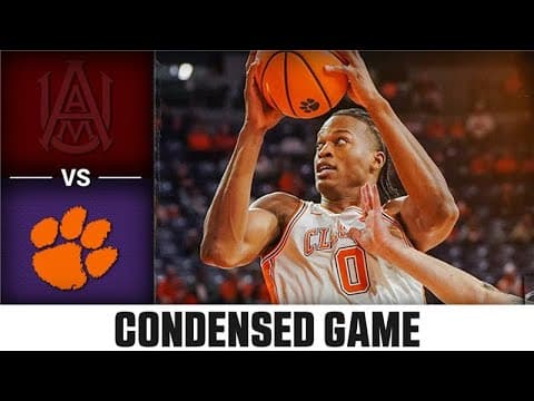 Alabama A&M vs. Clemson Condensed Game | 2025-26 ACC Men's Basketball