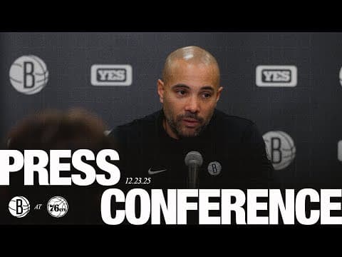 Jordi Fernández Discusses Nets Road Victory In Philadelphia