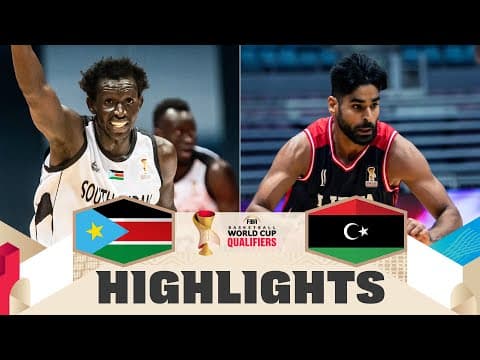 South Sudan 🇸🇸 v Libya 🇱🇾 | Highlights | FIBA Basketball World Cup 2027 African Qualifiers