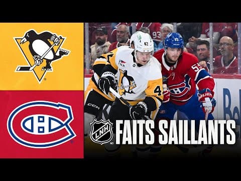 Penguins vs Canadiens | Match préparatoire 22/09/25 | Faits saillants