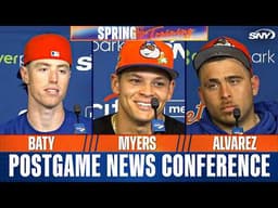 Francisco Alvarez, Brett Baty, Tobias Myers, Craig Kimbrel & Carlos Mendoza on Mets camp progress