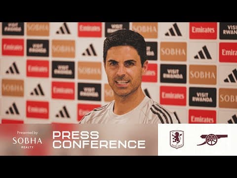 PRESS CONFERENCE | Mikel Arteta previews Aston Villa | Rice, Saliba and Trossard injury updates