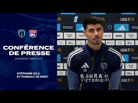 La conférence de presse avant l'OL