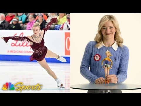 Team USA's Glenn, Liu, Levito enlist Barbie to help break down triple axels | NBC Sports