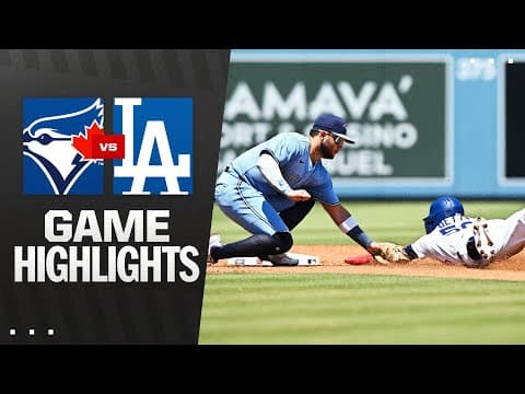 Blue Jays vs. Dodgers Game Highlights (8/10/25) | MLB Highlights